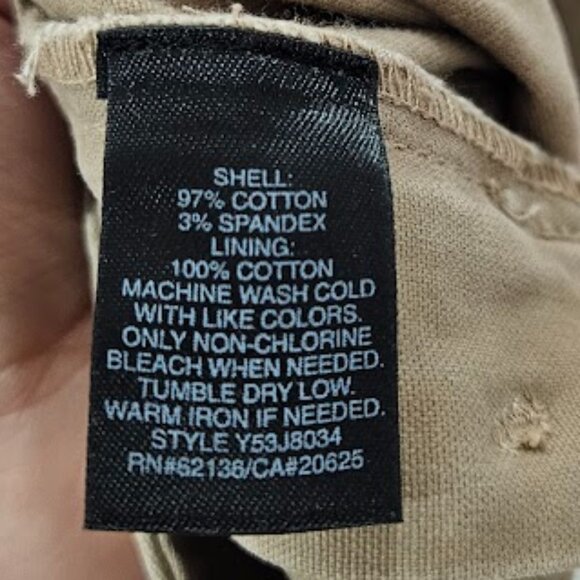 BNWT Vintage Y2K Guess low rise pant boot cut flare tan size 27 - Picture 10 of 10